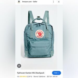 Fjallraven mini Backpack. Very lightly used.